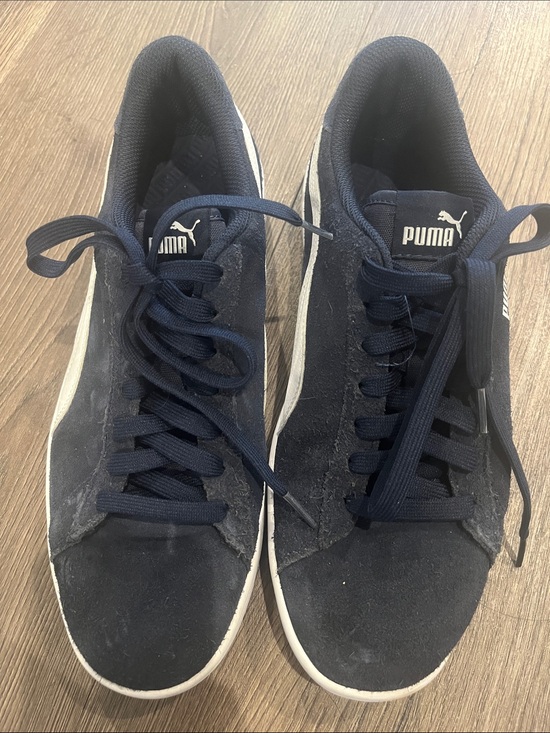 Puma Other - Puma Men's Navy Blue Suede Low-Top Sneakers